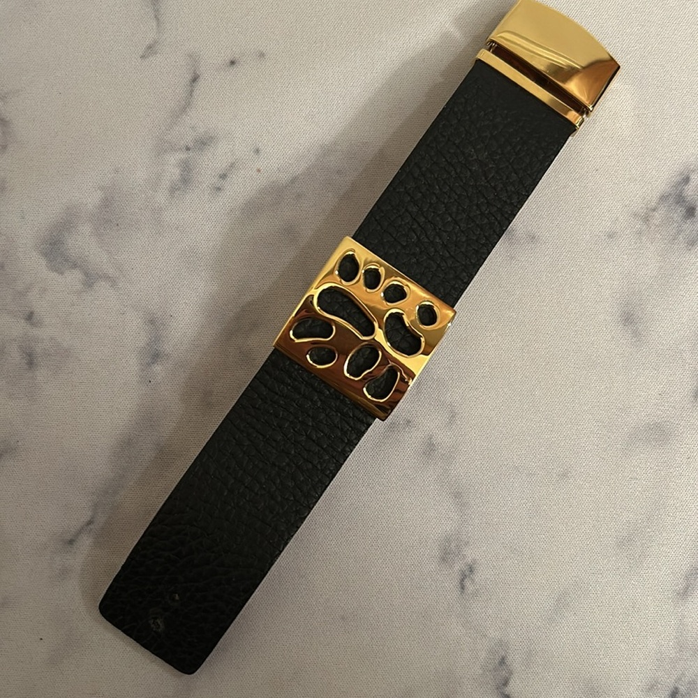 Folli Follie Black Leather Band Bracelet - Picture 10 of 10